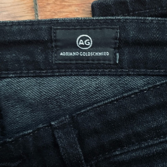 AG Jeans 2 Years Remote Mended Slim Straight Ripped Washed Black Jeans Size 25 - Picture 6 of 7